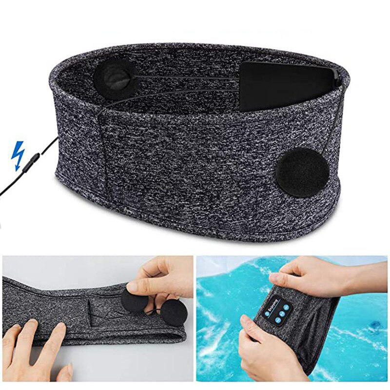 RestRhythm Bluetooth Søvnmask – Komfortabel Musikkmask for Avslapning og Søvn | Skanto