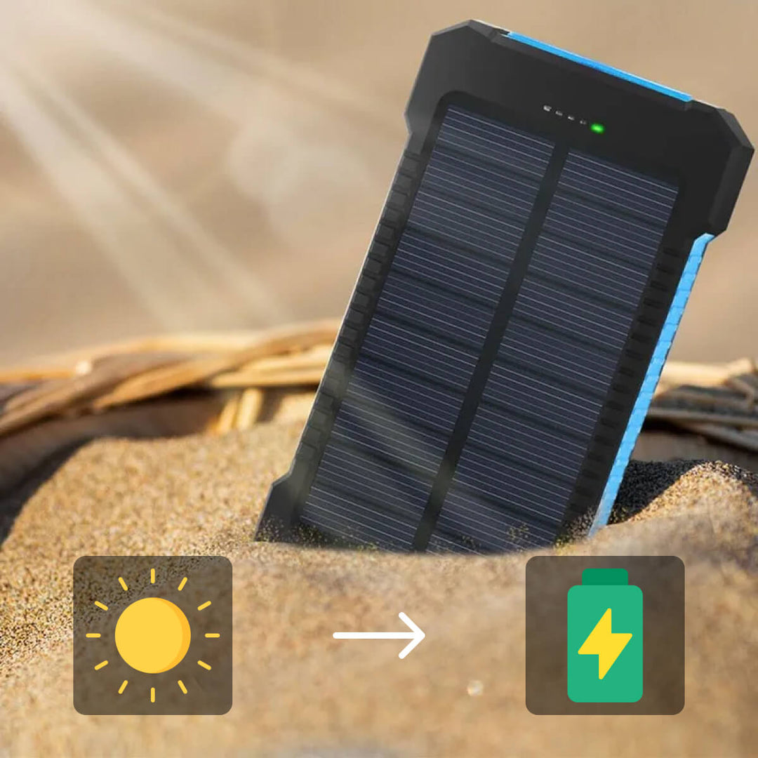 Skanto | Solenergi Power Bank Vanntett Dual USB Lader
