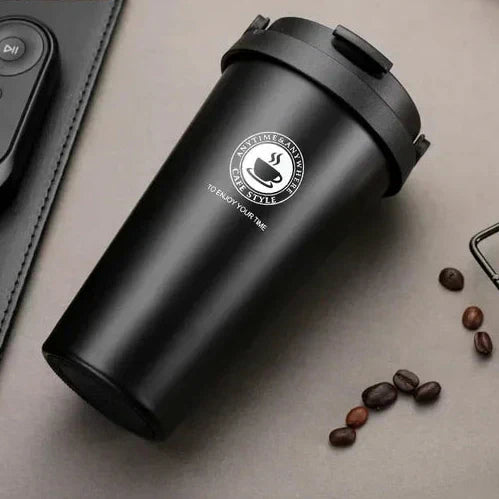 WarmCold Isolierbecher – Edelstahl-Reisebecher 500 ml med Schiebedeckel