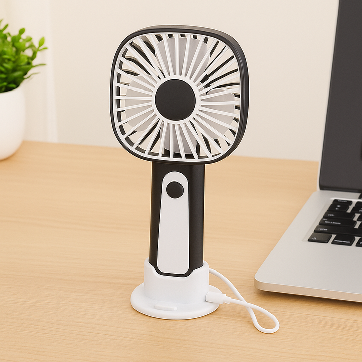 Mini Håndholdt Vifte – 3-Hastigheter USB Oppladbar | Skanto