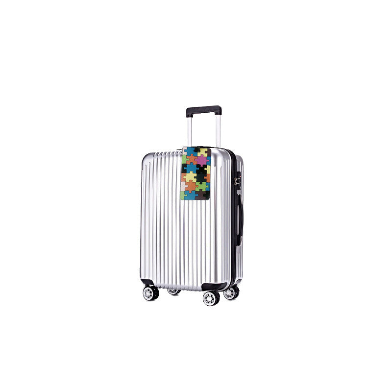 Unisex Colorful Geometric Pattern Luggage Tag Skanto