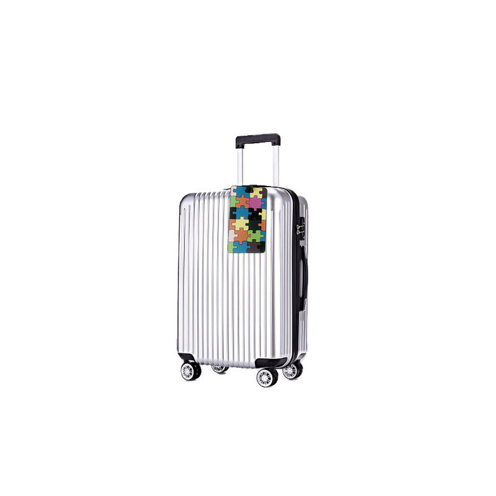 Unisex Colorful Geometric Pattern Luggage Tag Skanto
