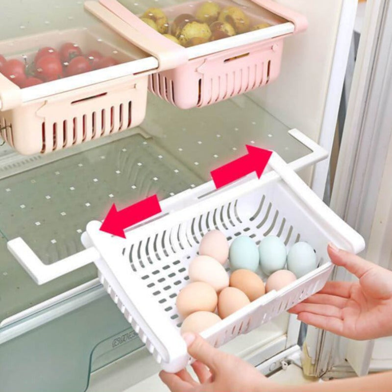 FridgeMaster Pro — Endelig orden og mer plass for favorittmaten din i kjøleskapet! (2 stk) | Skanto
