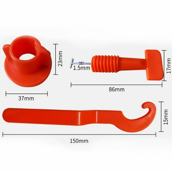 Skanto | No.1 Gjenbrukbart Flisnivåsystem Justeringsskiver 50Pcs