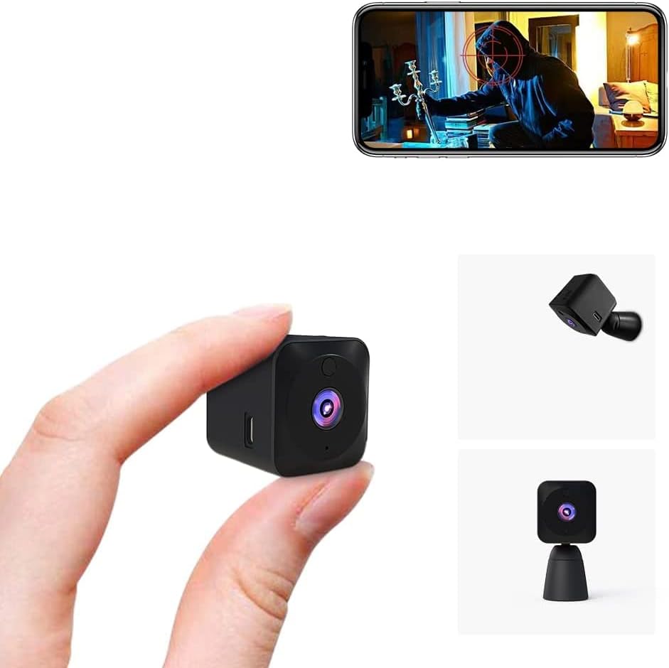 Skanto | Mini Sikkerhetskamera 4K WiFi Skjult Innendørs Kamera med Nattesyn