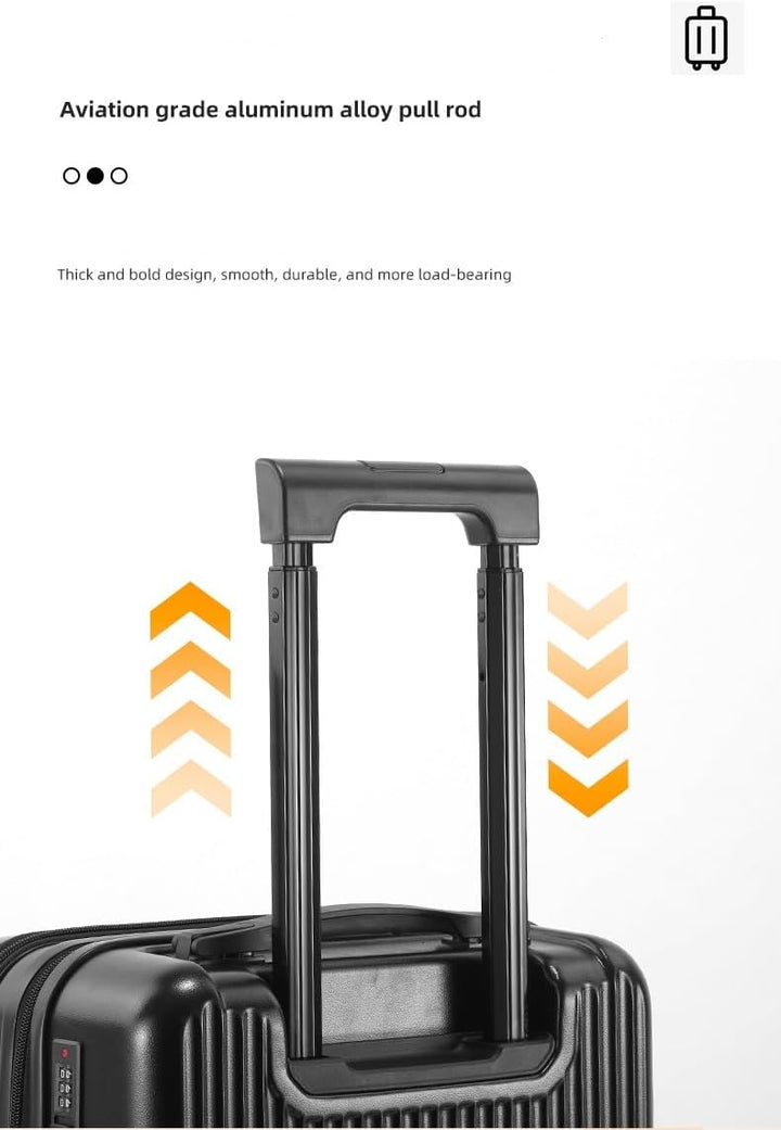 Skanto | Hard Shell Håndbagasje med Koppbeholder, USB-port og TSA-lås