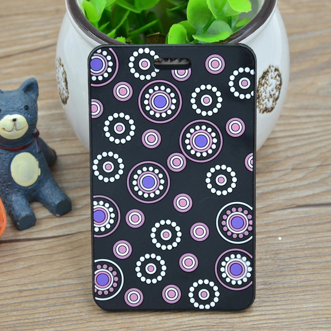Unisex Colorful Geometric Pattern Luggage Tag Skanto