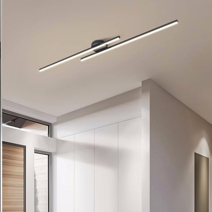 Skanto | Moderne Aluminium Semi Flush Mount LED Taklampe | Minimalistisk Design for Stue. Soverom & Gang