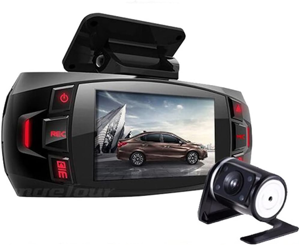 Skanto | Dual Camera Dash Cam 2.7" LCD med 170° Vidvinkel og Ryggekamera