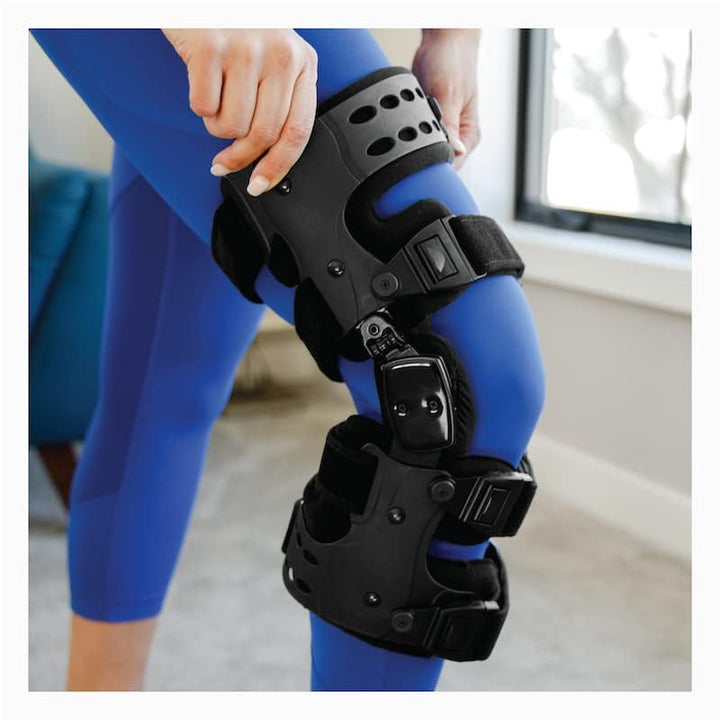 Skanto | Nedsatt osteoarthritis kneortose | Medial og lateral støtte for lettelse av bein-mot-bein artrose, justerbar størrelse for forbedret komfort