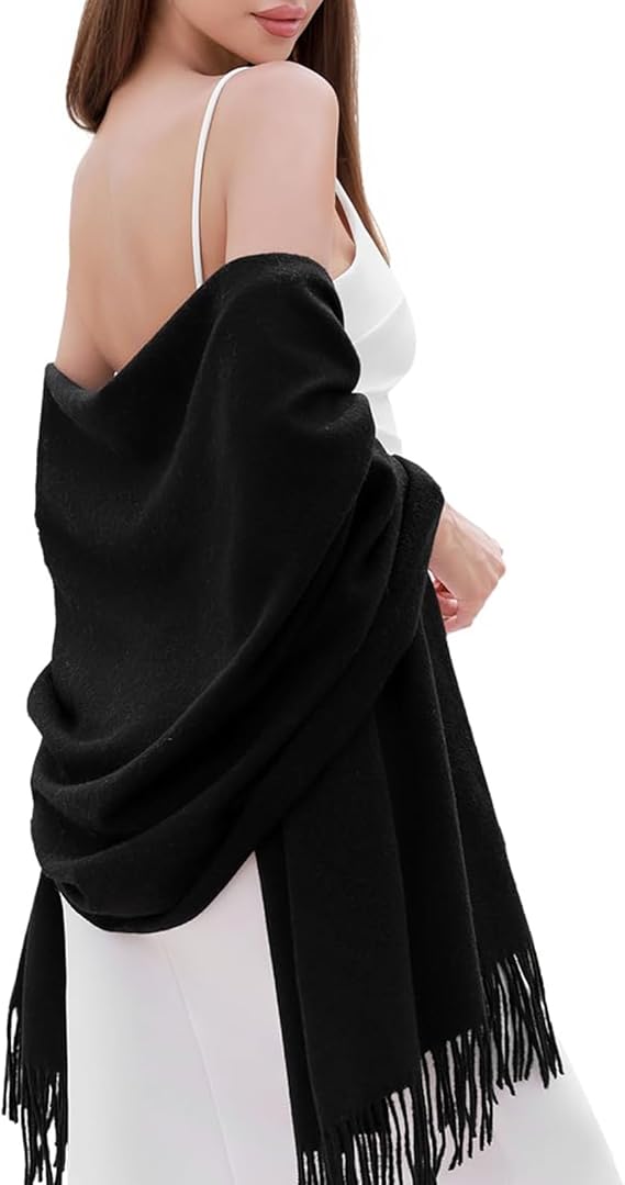 Skanto | Cashmere skjerf for kvinner Myk Varm Vinter Sjall