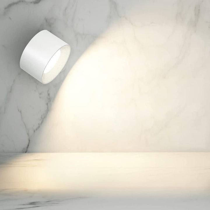 Skanto | Trådløs LED Vegglampe | Batteridrevet, Fleksibel og Lett å Feste for Innendørs og Utendørs Bruk