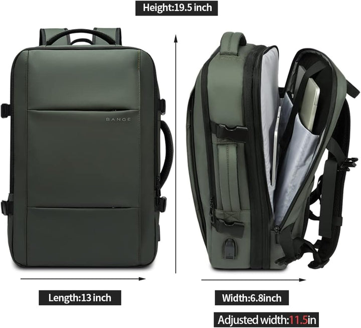 Utvidbar 26–45L Vanntett Reise Ryggsekk med Laptoplomme & Duffelbærer | Skanto