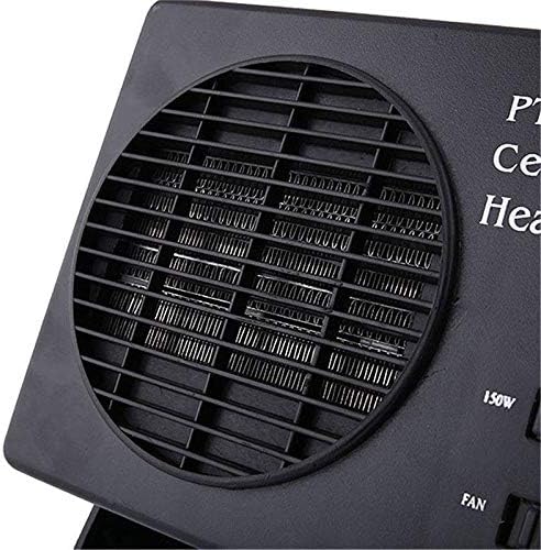 Skanto | 12V Keramisk Bilvarmer | 150W-300W Bærbar Vifte med Automatisk Termostat for Vinterbruk i Kjøretøy
