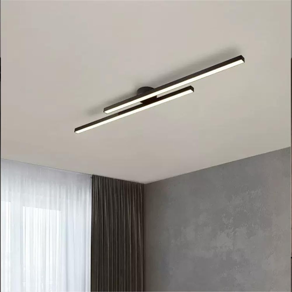 Skanto | Moderne Aluminium Semi Flush Mount LED Taklampe | Minimalistisk Design for Stue. Soverom & Gang