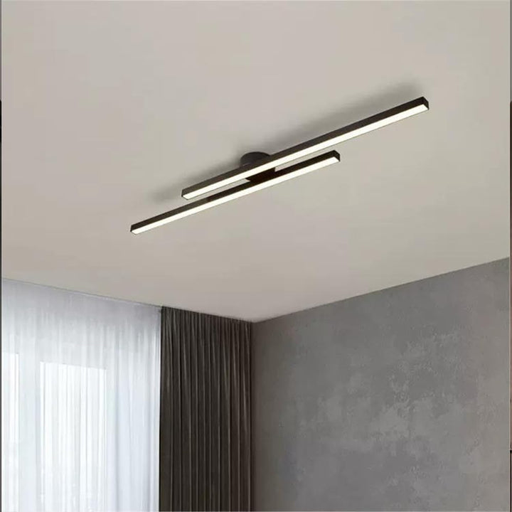Skanto | Moderne Aluminium Semi Flush Mount LED Taklampe | Minimalistisk Design for Stue. Soverom & Gang