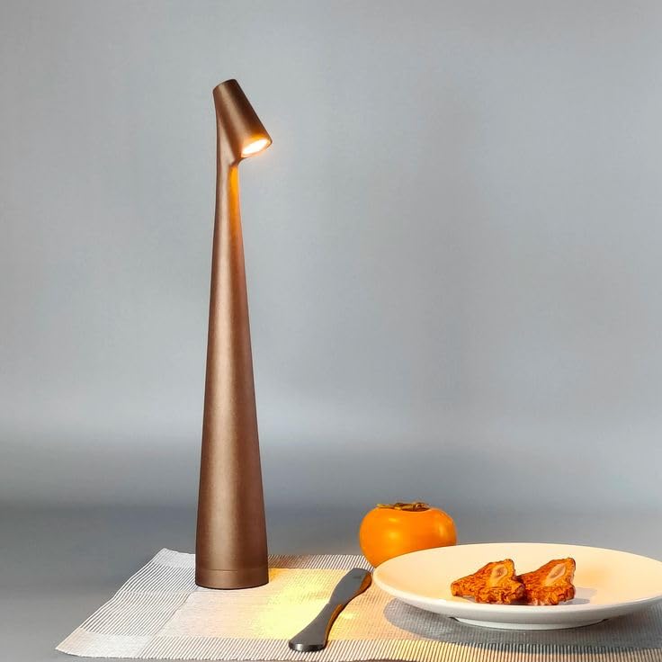 Skanto | Bordlampe Moderne Rød Metall LED Lys
