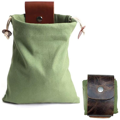 Dimoohome™ Lærrete og kanvas bushcraft bag | Skanto