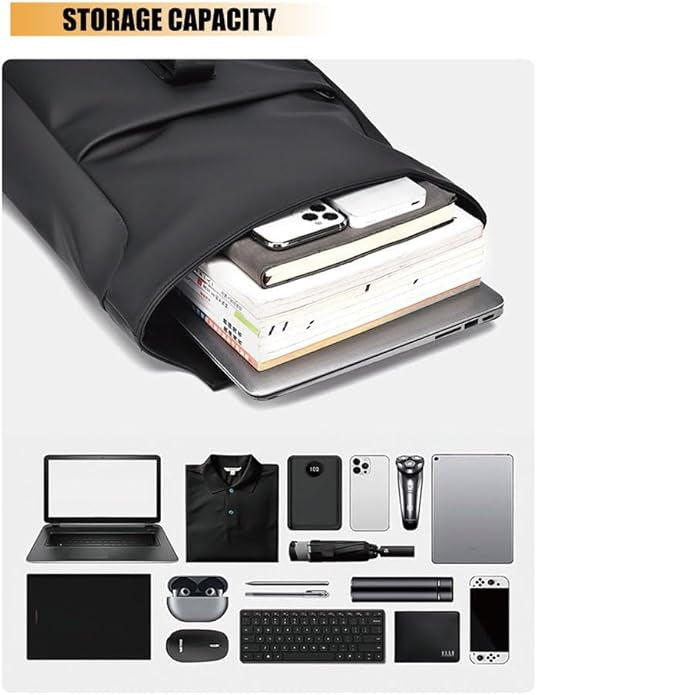 Skanto | Vanntett Reise- & Pendler-Ryggsekk – USB, Lett & Romslig