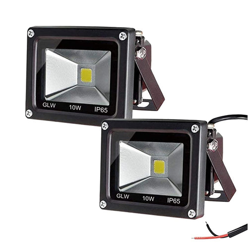 Skanto | Glw 10W Led Flomlys 2 Pakke - Varm Hvit Utendørslys, 750Lm, Halogen Ekvivalent