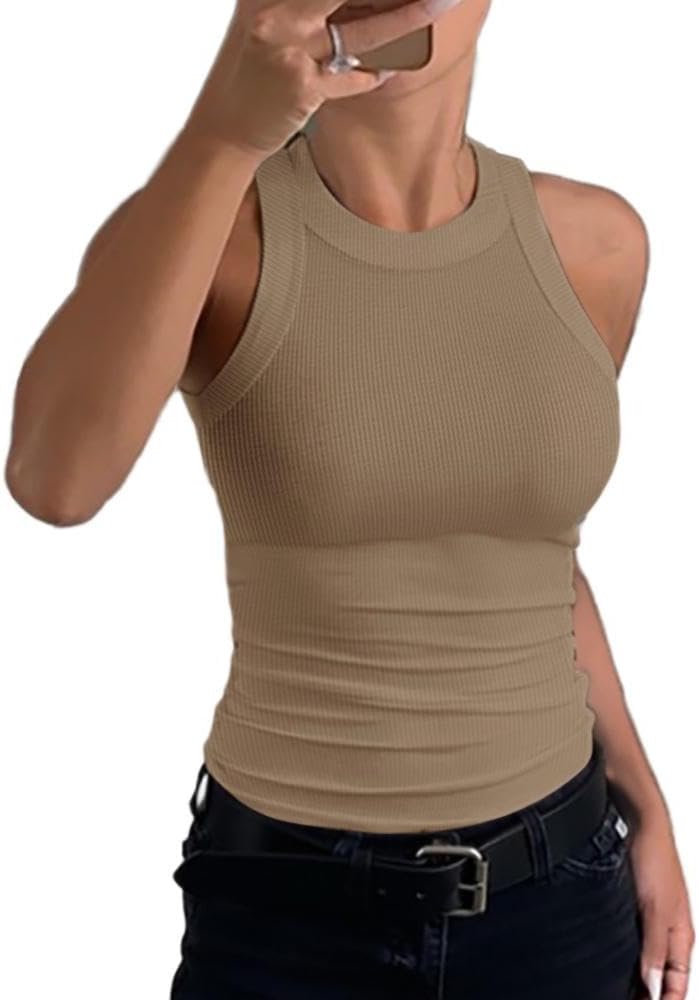 Skanto | Kvinne Ribbet Racerback Tank