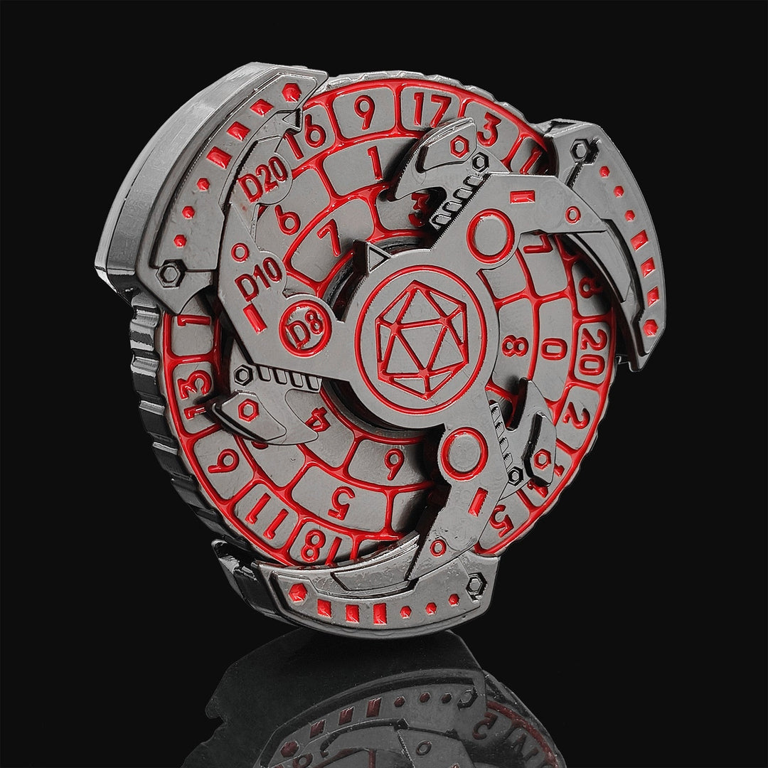 Skanto | 7-i-1 Fidget Spinner Polyhedral Metall Terninger