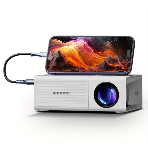Skanto | LumoBeam Ultra-Lys Mini Projektor (3000 Lumen) – Kompakt HD Hjem & Utendørs Kino