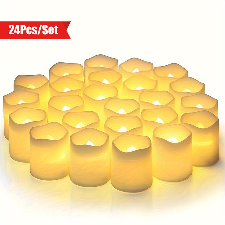 MagicGlow - Trygge LED Tealights Sett med 24 Skanto