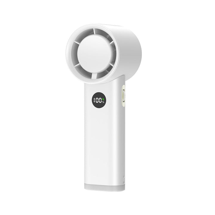 3600mAh USB Oppladbar Håndholdt Vifte med LED Lampe | Skanto