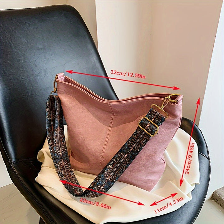 Skanto | CityPure PU Messengerbag – Hvit Urban Skulderveske med Glidelås