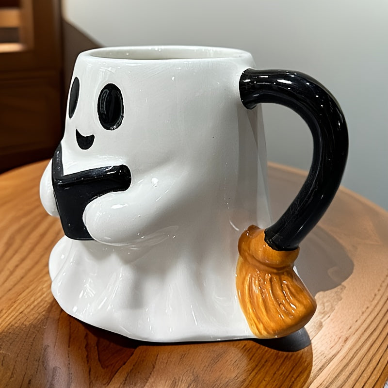 Skanto | Halloween Spøkelse Kopp – Keramikkopp med Latterlig Spøkelsesdesign