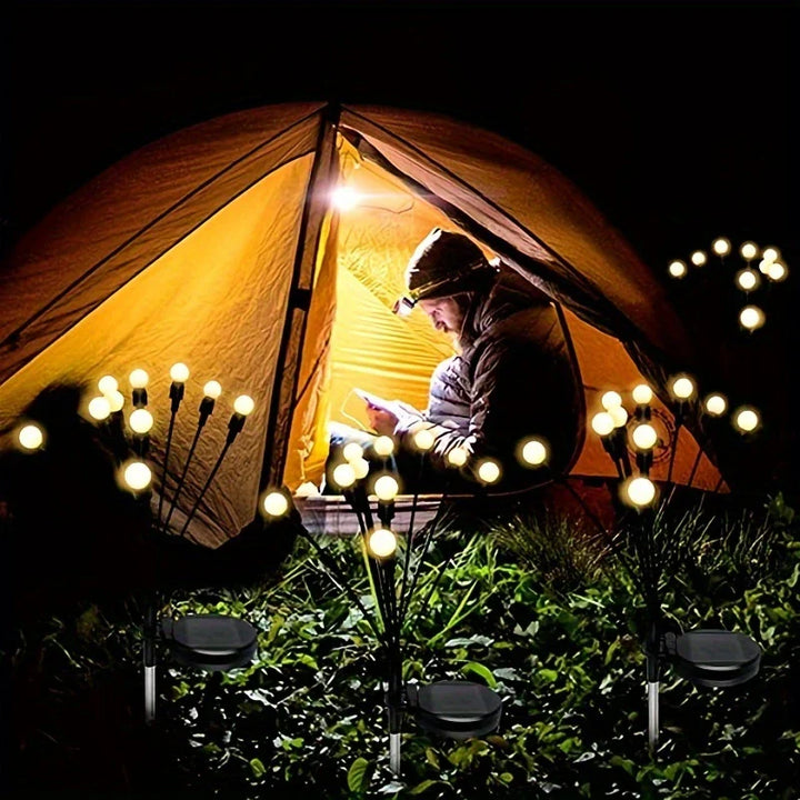 Skanto | LED Sollys for Hage med Fleksible Lyskuler – Vanntett Dekorativt Lys for Bed og Stier