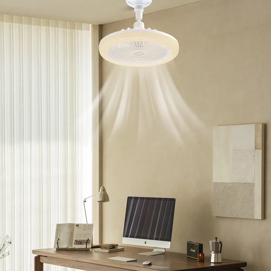 BreezeGlow Vifte Lys – Takvifte med fjernkontroll Skanto