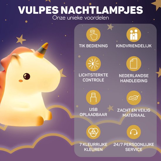 Unicorn Nattlys - DreamCrest | Skanto