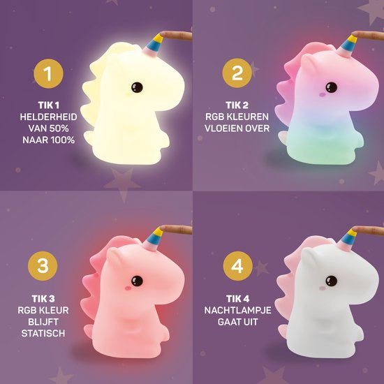 Unicorn Nattlys - DreamCrest | Skanto
