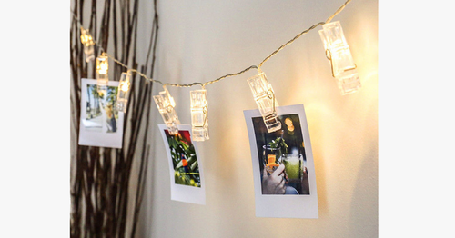 Skanto | LED Foto Lyskjede – Lys opp rommet ditt med glade minner