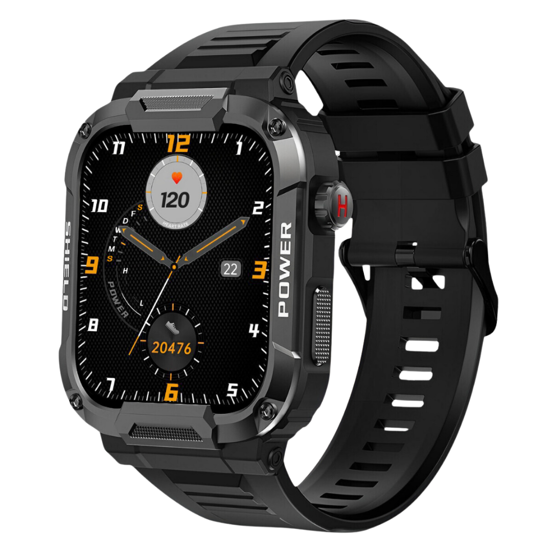 Skanto | Smartwatch Robust Utendørs Trening Tracker Svart
