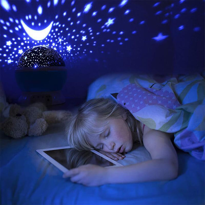 Romantisk Nattlys LED Prosjektor Lampe Stjernespekket Himmell