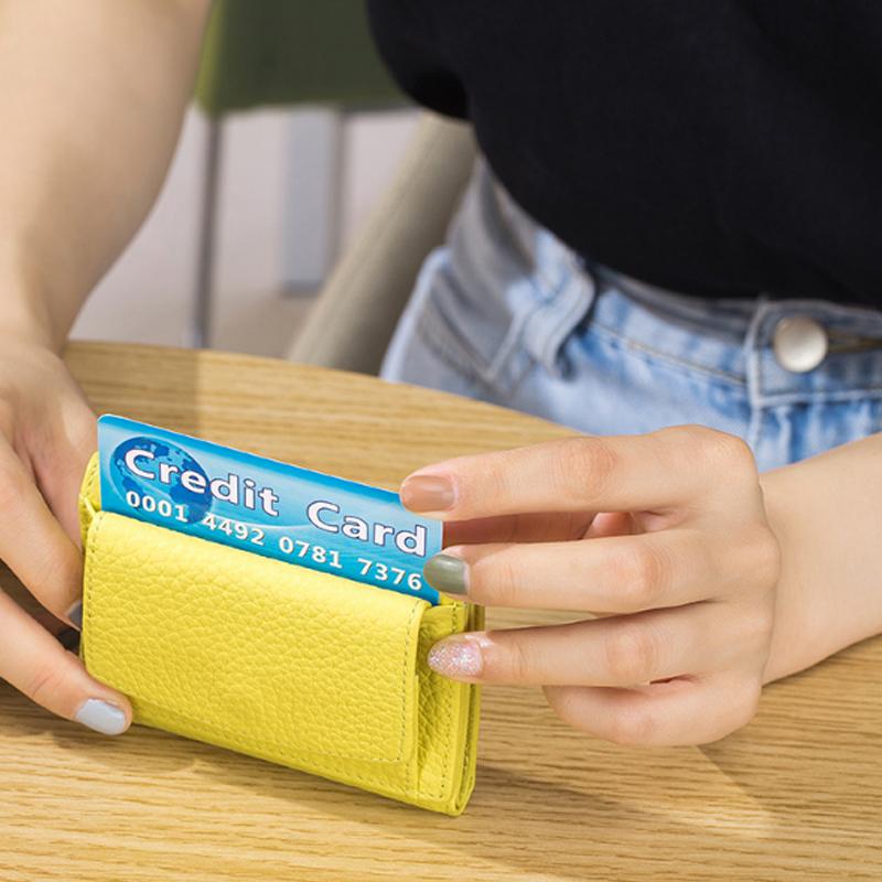 RFID-lommebok laget av mykt skinn
