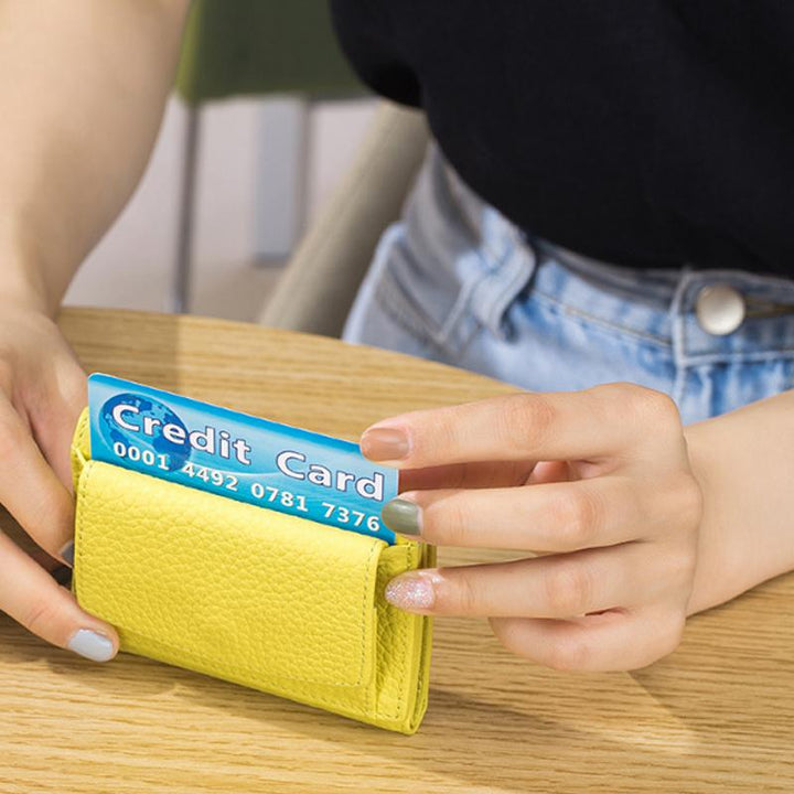 RFID-lommebok laget av mykt skinn