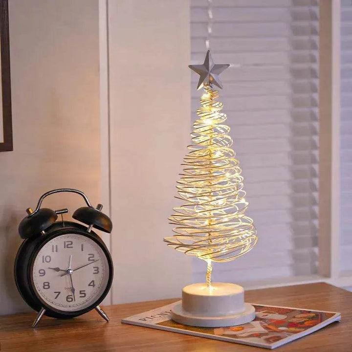 Skanto | Spiral LED Lys Juletre Dekorasjon Nattlys Smykker