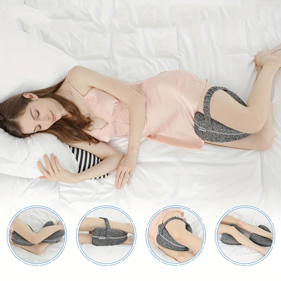 Ergonomisk knestøtte for side-sovende – Støttende minneskum med Washae-cover