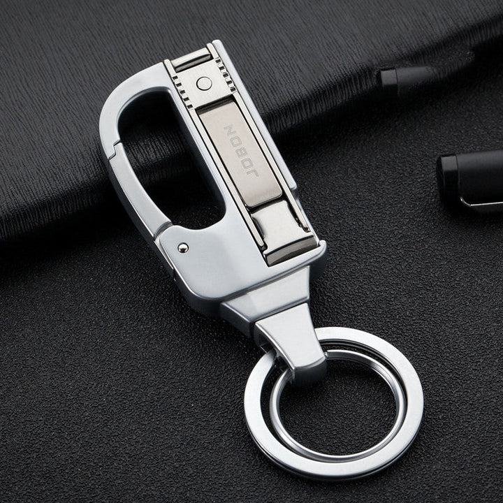 Skanto | 2-i-1 Nyttig & Holdbar Nøkkelring med Innebygd Negleklipper