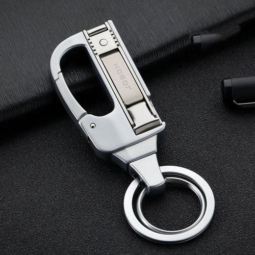 Skanto | 2-i-1 Nyttig & Holdbar Nøkkelring med Innebygd Negleklipper