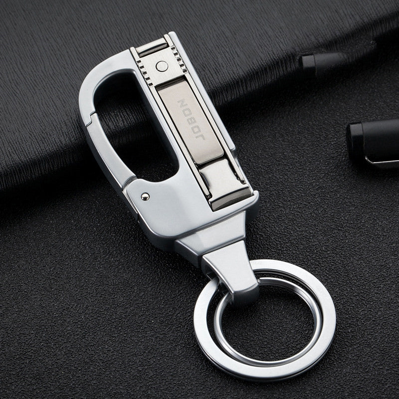 Skanto | 2-i-1 Nyttig & Holdbar Nøkkelring med Innebygd Negleklipper