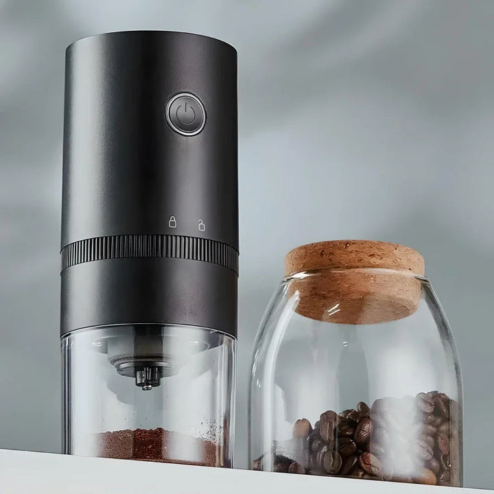 Skanto | Bærbar Elektrisk Kaffekvern med USB Type-C Lading & Keramisk Kvern