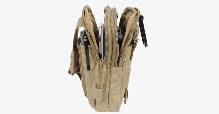 Skanto | Militær Livveske - Laget av Nylon - Vanntett Design - Glidelås Lukkning - Feste med Belte - Reiseutstyr - Utendørs - tilgjengelig i 3 Farger
