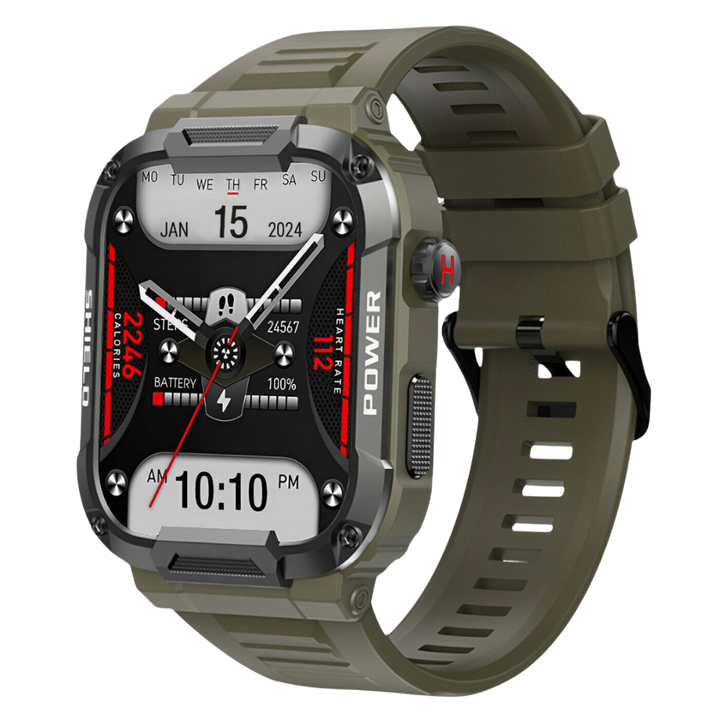 Skanto | Smartwatch Robust Utendørs Trening Tracker Svart