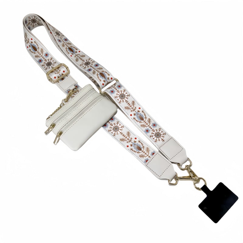 Skanto | Justerbar telefon lanyard crossbody stropp med lommebok