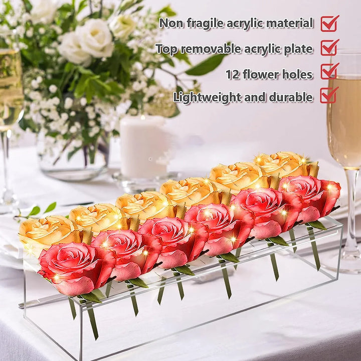 Skanto | Klar akryl blomsterkrukke